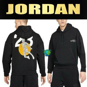 Nike Men's Air Jordan 23 Engineered Pullover Hoodie Size XL Black CZ8272-010 New
